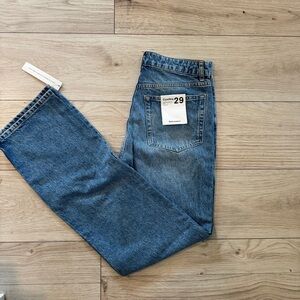 Reformation Blue Straight Leg Jeans